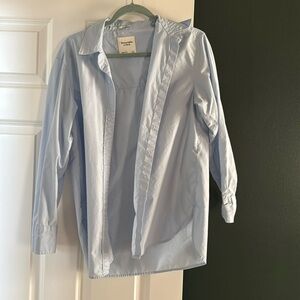 Oversized Abercrombie poplin button down shirt
